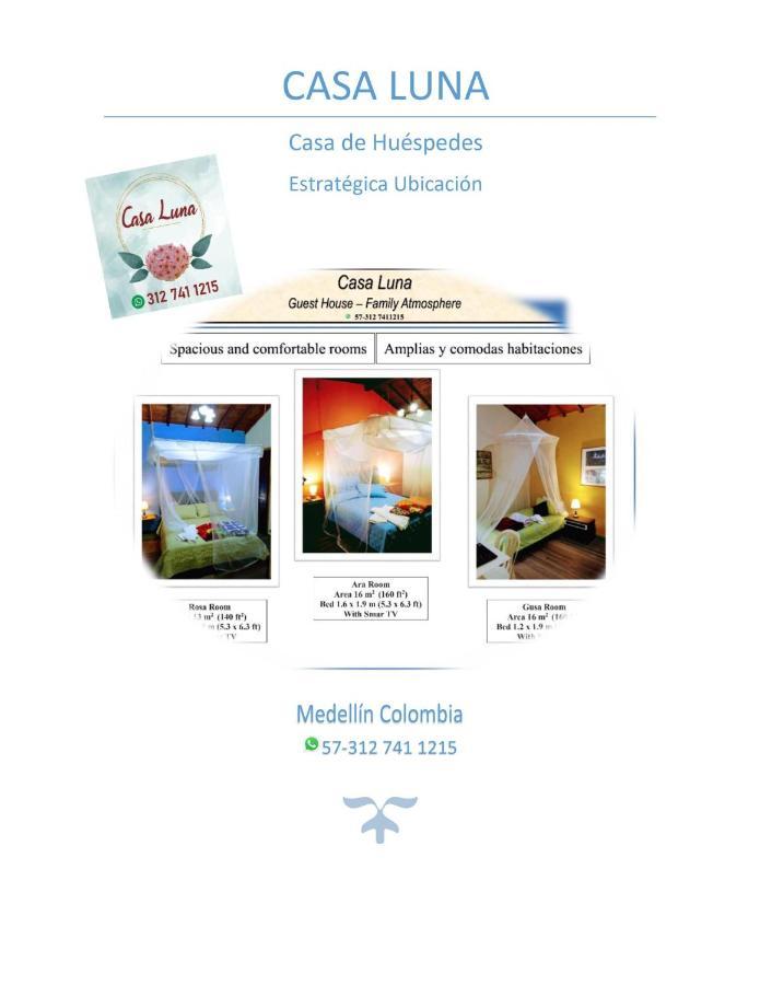 Casa Luna -Estrategica Ubicacion- Medellín Eksteriør bilde
