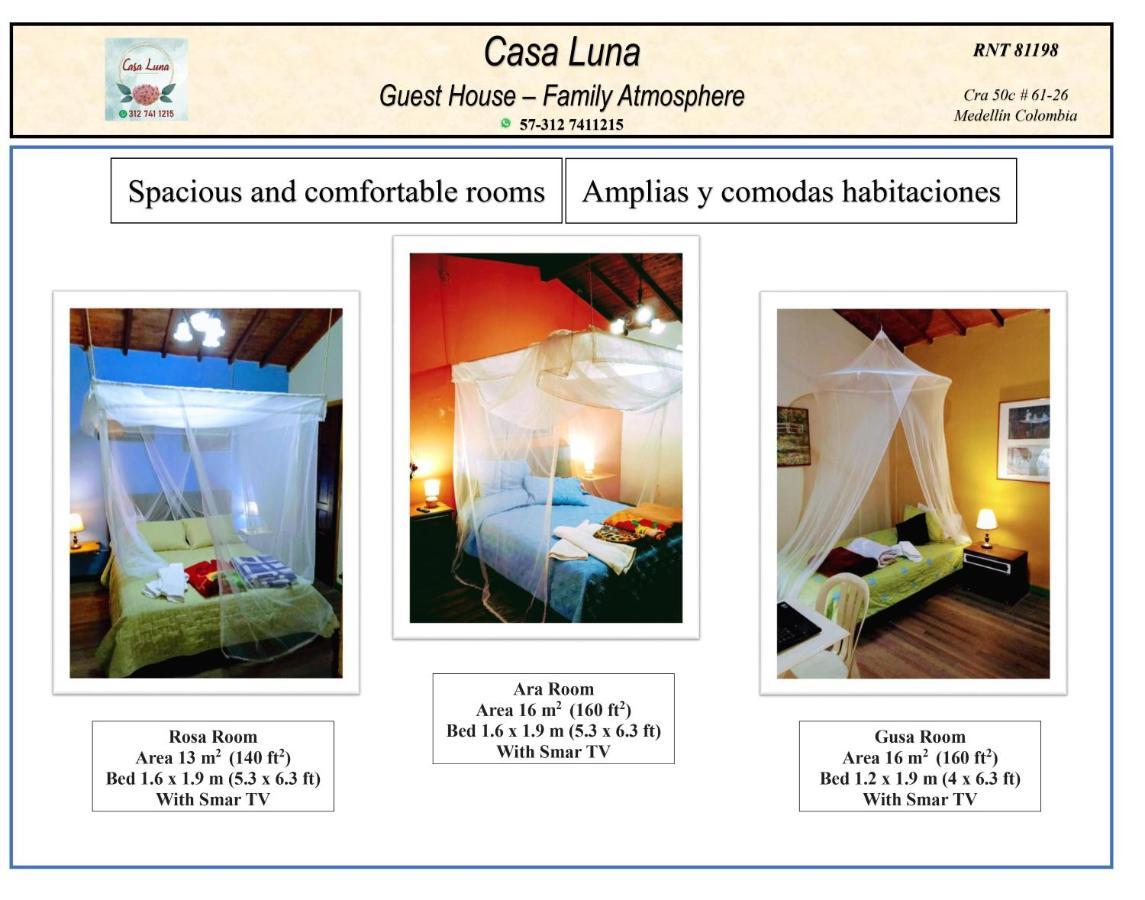 Casa Luna -Estrategica Ubicacion- Medellín Eksteriør bilde